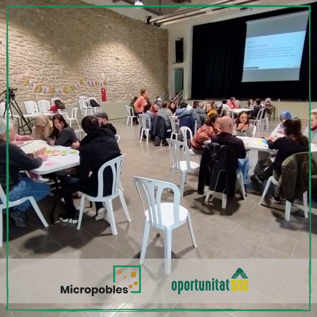 ✳️4⃣0⃣ persones han participat a #Torrebesses a la sessió de treball del #Segrià per crear projectes territorials d'acollida dins d’#Oportunitat500!

Propostes:
💡Mobilitat
💡Cultura
💡Espai centralitzat d'informació per l'acollida
💡Partipació de joves
💡Inserció laboral

👇👇