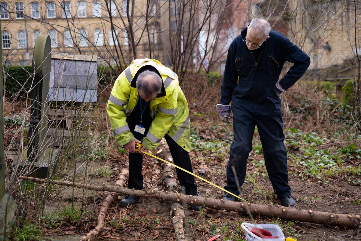 Bfdcathedral's tweet photo. THREAD: Yesterday members of our vergers' team put together the Lent cross for Bradford Cathedral.

The cross is formed from the trunks of our two #Christmas trees, which were stripped down and then assembled together. (1/4)

#AshWednesday #WednesdayMotivation #Lent https://t.co/k8hUI5EcPA