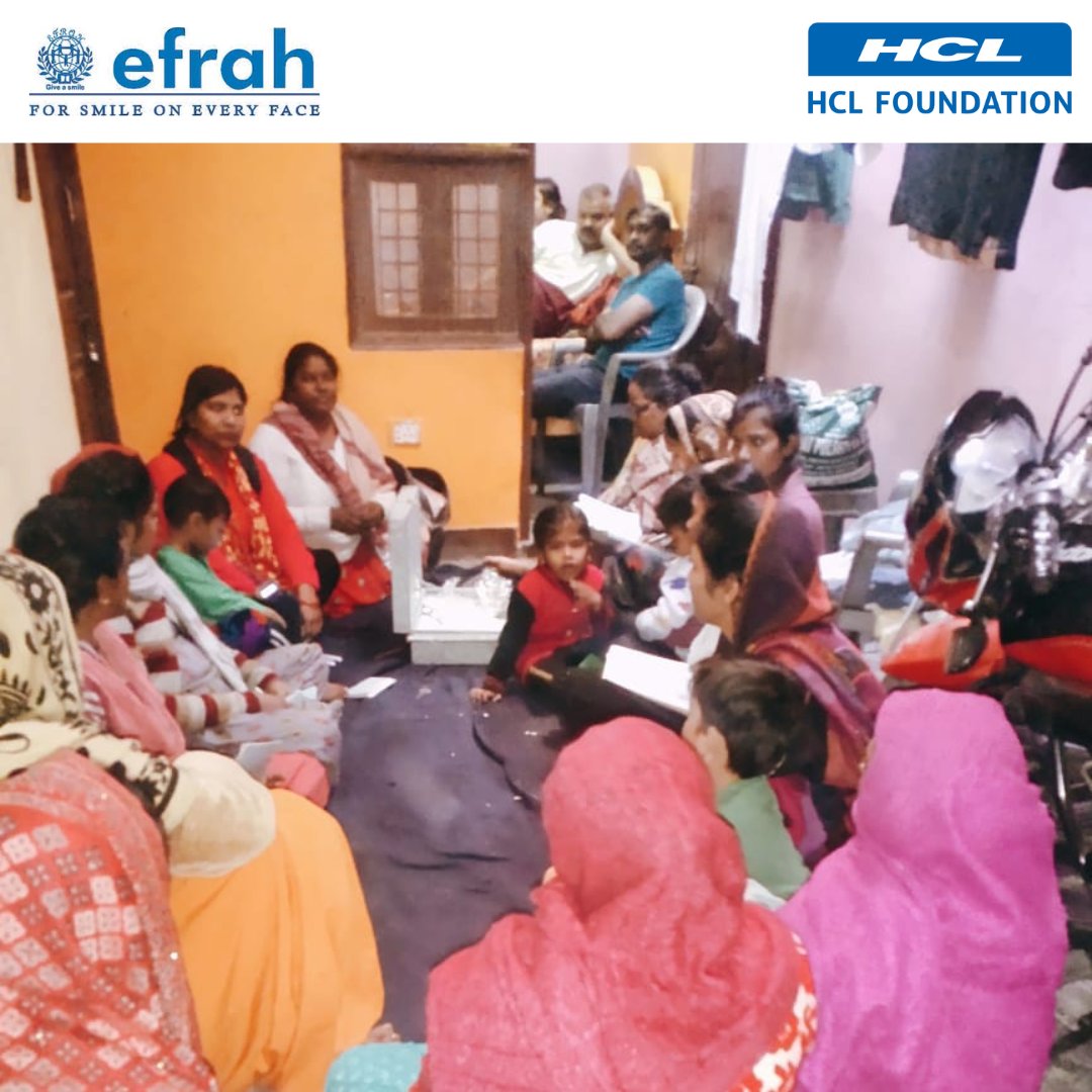 efrahindia's tweet photo. Meeting in the community to empower and motivate SHG Members.

#HCL #HCLF #HCLFoundation #nonprofit #donate #love #fundraising #community #support #help #volunteer #giveback #covid #donation #fundraiser #ngo #education #dogood #children #socialgood #givingback #donations https://t.co/UhhhIhgCns