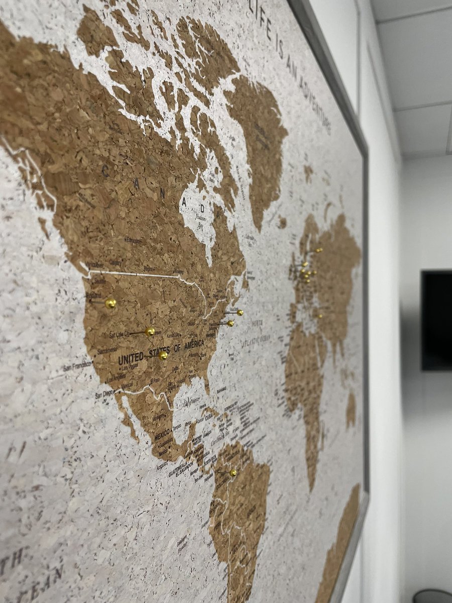 Johnricho7's tweet image. New map in the office with the location pinned for every place we have a coachee! 
#remotecoaching