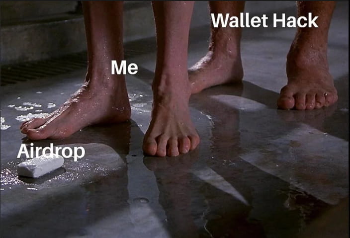 realcryptopro's tweet photo. Don't pick the soap.
This is for those who try to get every airdrop without proper research.  😂🤣🤣
#Airdrops #AirdropCrypto #CryptoAirdrop #Cryptocurency #Crypto #Bitcoin #Btc https://t.co/rEO9WkL3IV