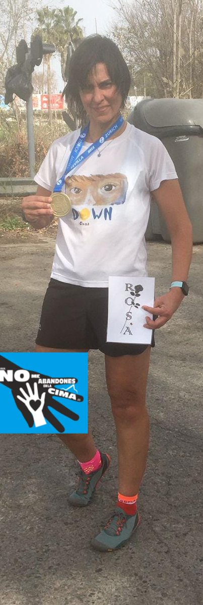 Nuestra embajadora en Andalucía, Alo García, en la Maratón de Sevilla del pasado Domingo, sumando kms👏👏😍💪
#sumando #kmxlainclusion #nomeabandonesenlacima #unasolameta #AmigosQueSuman