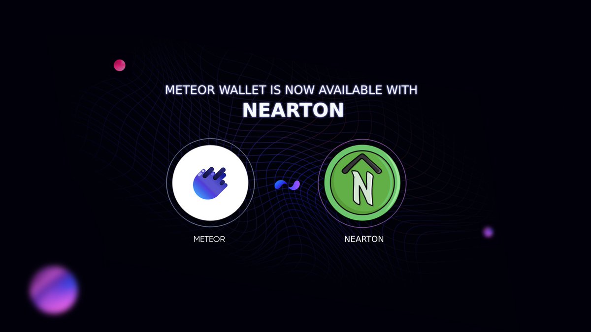 Meteor Wallet (@meteorwallet) on Twitter photo We're delighted to announce that Meteor is now available in <a href="/MetaNEARton/">NEARton ๐ $NEXP</a> raffles.
Grab a raffle ticket at shop.nearton.org/raffles/
#NEARISNOW We're delighted to announce that Meteor is now available in <a href="/MetaNEARton/">NEARton ๐ $NEXP</a> raffles.
Grab a raffle ticket at shop.nearton.org/raffles/
#NEARISNOW