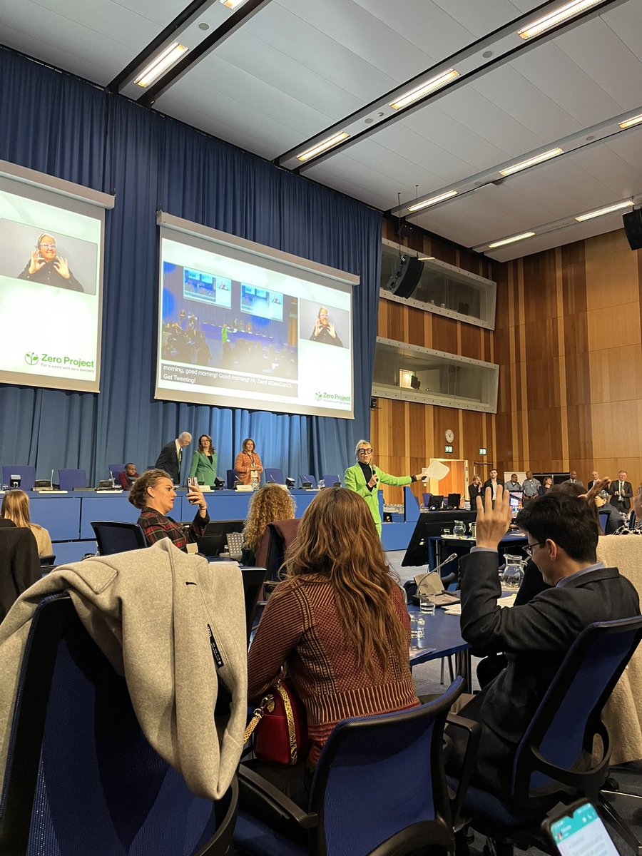 SJOGLiffey's tweet photo. Thanks to the @ZeroProjectorg for inviting Patrick and Sarah to go to the UN in Austria and share the #AccessCoDesign programme. Its a great opportunity for us to learn from the 1000 participants at this years #ZeroCon23 #BridgeDigitalDivide https://t.co/PdR2Jx77Ap