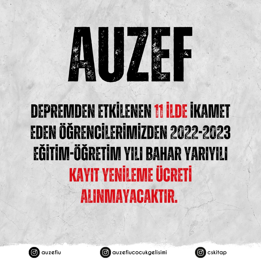 Teşekkürler 👏 #auzef