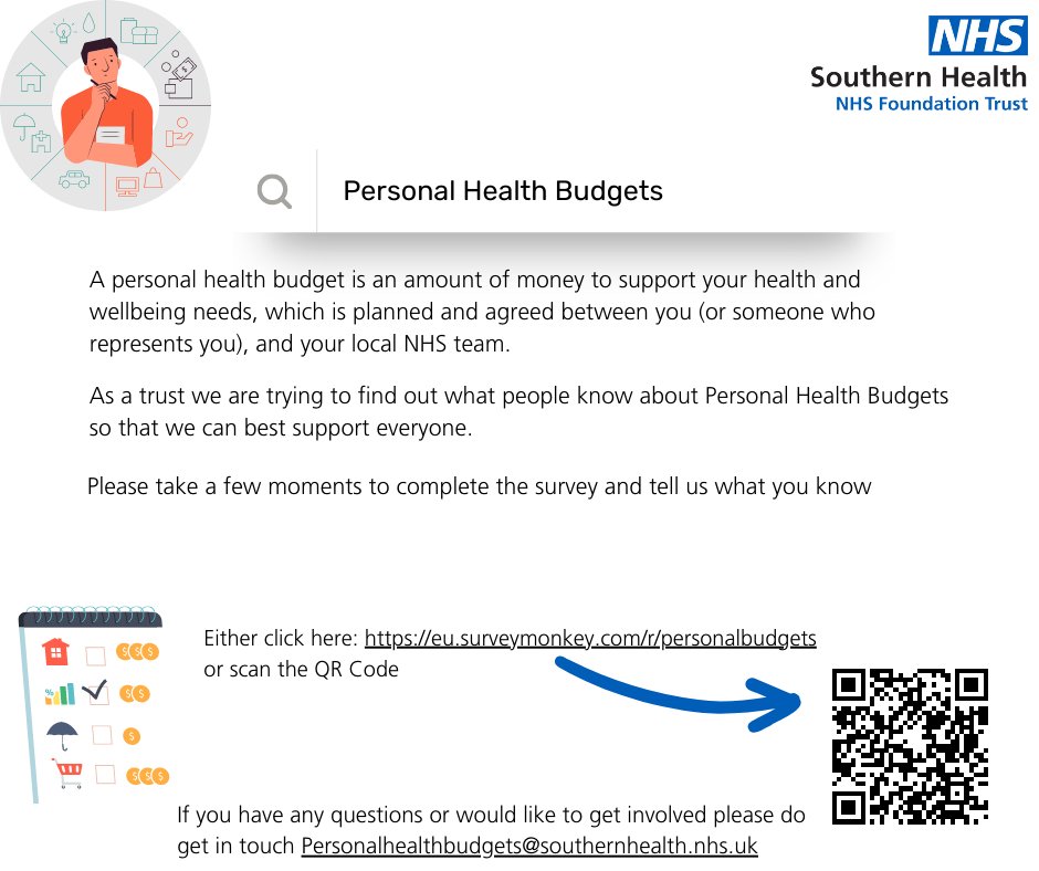 Do you know what a #personalhealthbudget is?
have you tried to get one?
do you have one?
we want to hear from you
please take a few minutes to complete the following survey eu.surveymonkey.com/r/personalbudg…
#yourvoicematters #weneedyou