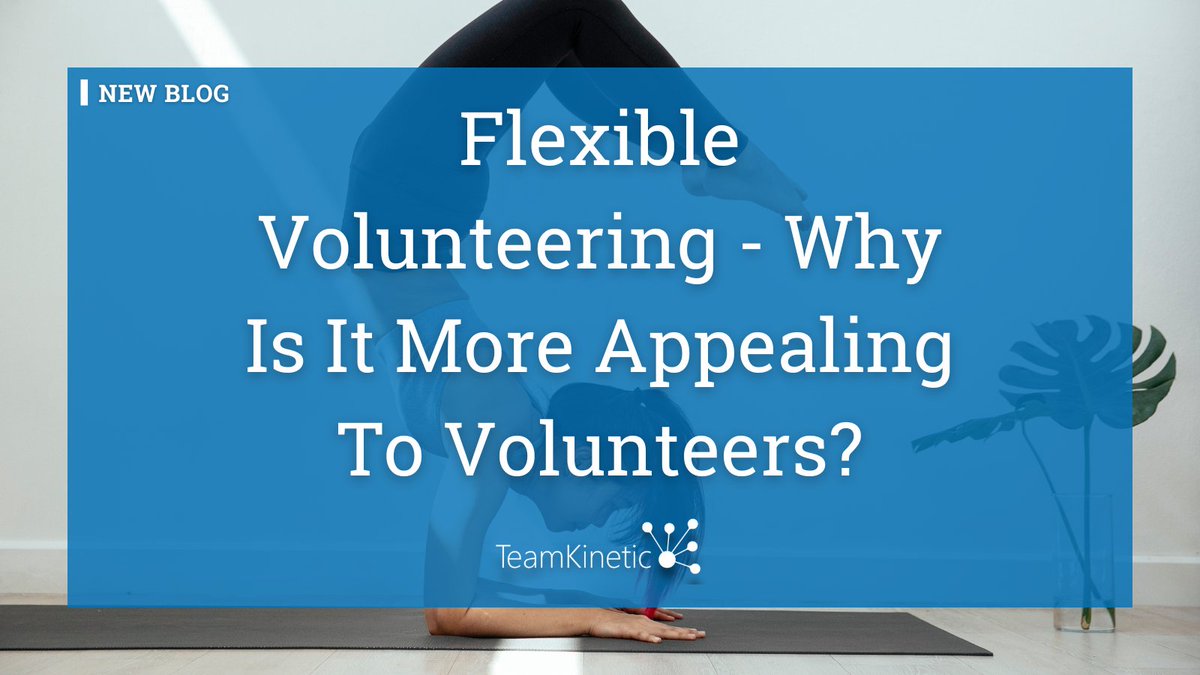 Why is flexible volunteering more attractive? 

Post-pandemic and the cost of living crisis could mean organisations are more likely to engage volunteers if the volunteering opportunities are flexible. 

teamkinetic.co.uk/blog/2023/02/2…
#volmgmt #flexiblevolunteering