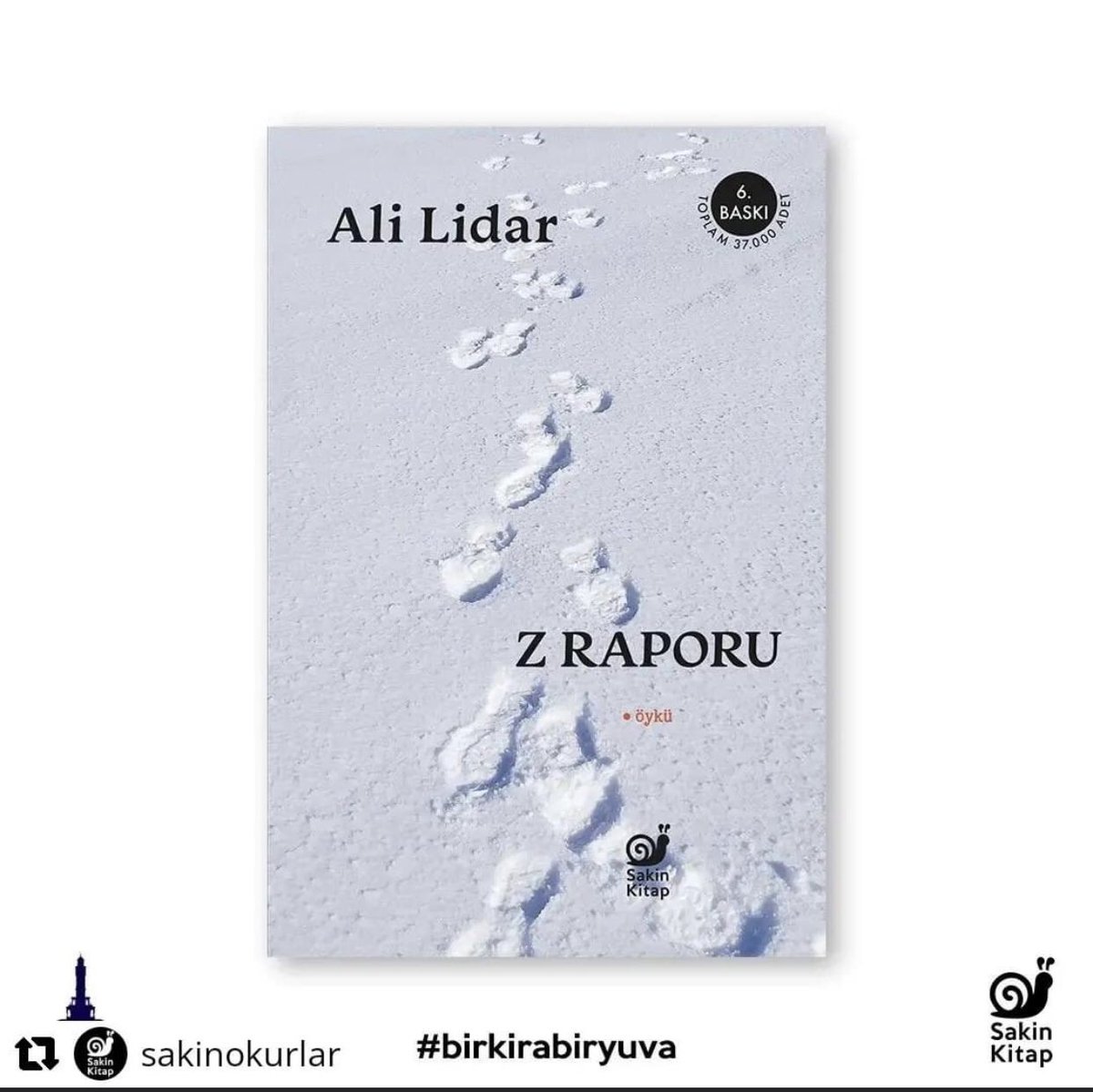 Bugün @alilidar 'ın Z Raporu öykü kitabı ve @_ozancolak_ 'ın Bu Hava Deniz Yapar öykü kitabından elde edeceğimiz tüm geliri, bu gece @halktvcomtr @ismailkucukkaya ekranlarında gerçekleşecek olan #birkirabiryuva kampanyasına bağışlanacaktır.