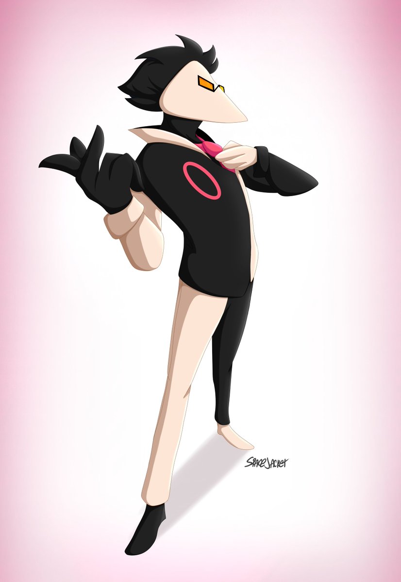 SpaceJacketArt's tweet photo. At your service. 

One of the art from the Deltarune series: Swatch. 

#DELTARUNE #swatch https://t.co/PJQyQNA3yy