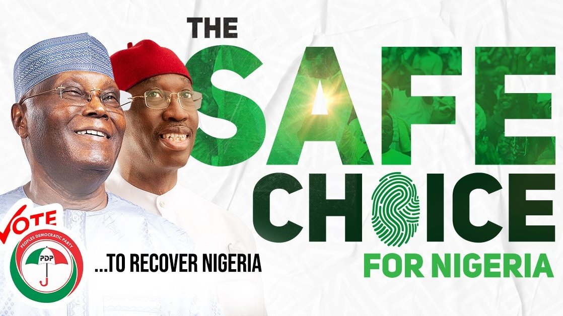 DokunOjomo's tweet image. The opposite of safe choice is dangerous choice.  

Vote for Atiku and Ifeanyi Okowa for President. Vote for the best &amp;amp; #SafeChoice

#FinalPush2023 #VotePDP