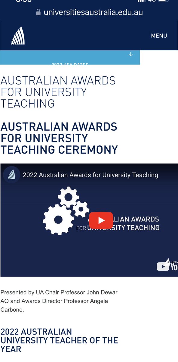 Congrats <a href="/uniaus/">Universities Australia</a> #AAUT Teaching Award, Program Award, Neville Bonner Award and Citation winners
Just announced tonight (8.30pm)
👇🏻
universitiesaustralia.edu.au/policy-submiss…

@aauniteachers