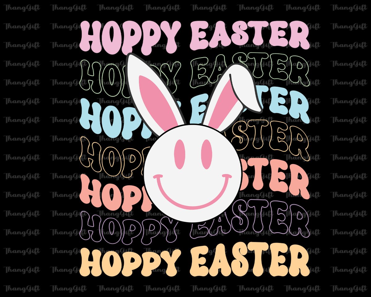 Smiley Face Png, Easter Bunny, Happy Easter, Sublimation Png, Kids Easter Png, Easter Bunny Png etsy.me/3KuEUrj #easter #phrasesaying #easterrabbit #digitaleaster #eastereggs #eastergifts #eastersublimation #easterbunnypng #easterclipart