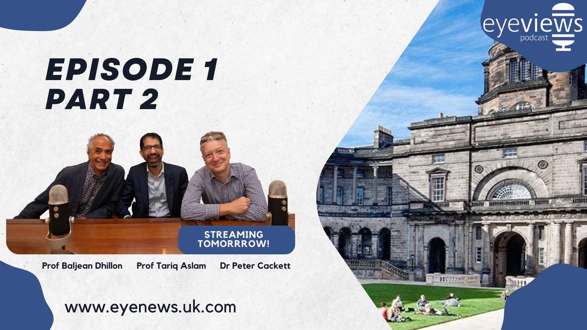 🎙️Part 2 of the first episode of the #EyeViews #podcast releases tomorrow, 10am! Featuring discussions on #AMD, #EPR systems and #AI. 
Listen on Spotify: spoti.fi/3E5atnE
Or watch on the Eye News 📺 YouTube channel: youtube.com/@eyenewsmag

#eyenews #eyeviews