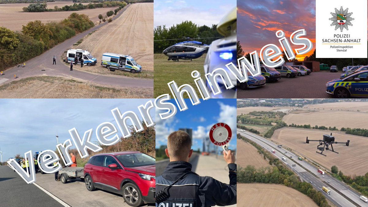 Polizei_SDL's tweet image. #L21 #L15
#Ölspur von #Wernstedt bis #Stendal