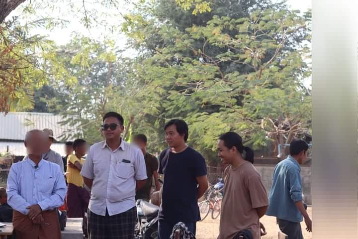 MannShein1's tweet image. UKhantWaiPhyo from Monywa People'sStrikeCommittee, KoShinThant &amp;amp; KoThant GadayAung from Monywa University of Economics Students' Union held an anti-coup public lecture in a village of #Budalin tsp, #Sagaing.
#CivilianCasualtiesByJunta
#2023Feb22Coup
#WhatsHappeningInMyanmar