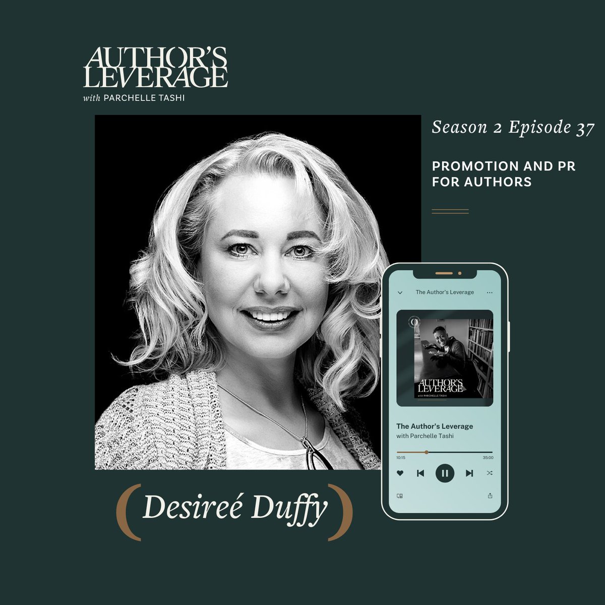 authorsleverage's tweet image. Join Desireé Duffy and me on the last episode of The Author’s Leverage. We talked about Promotion and PR for Authors!🎙️

Watch the full episode here: youtube.com/watch?v=A1r6A-…

#PublishingLife #BooktoCourse #BookMarketing #Entrepreneurship #TheAuthorsLeverage