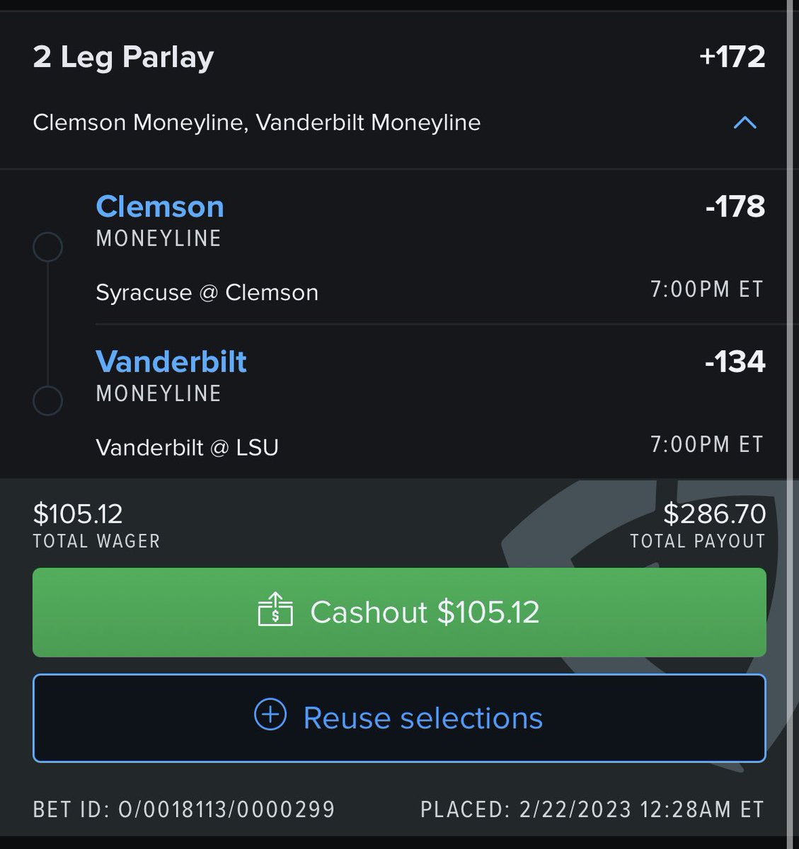 ItsTony_Bologna's tweet image. Ladder bet #3 #ladderbet #sportsbet #sportsbettingpicks #beefybets #sportsbetting