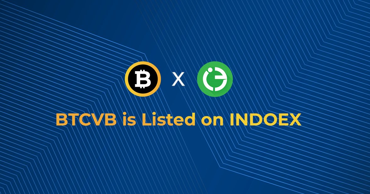 ANNOUNCEMENT🚨

BitcoinVB is now available to get exchanged on Indoex!
indoex.io/trade/BTCVB_US…

For more information, please visit bitcoinvb.io official website.