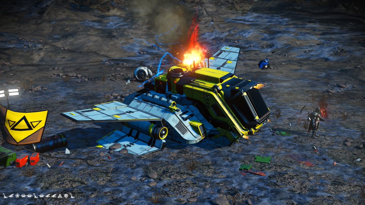 helgrimmr's tweet photo. Crashed shuttle Euclid #NoMansSky https://t.co/jHhlHZkU3q