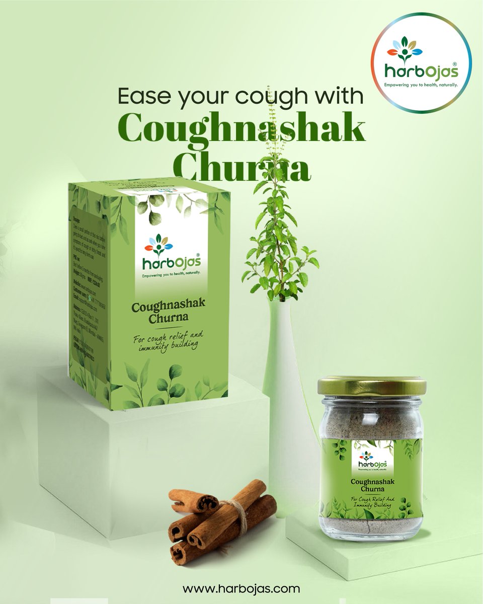 Say goodbye to persistent coughs and hello to a healthier, happier you. Our Coughnashak Churna is a natural blend of cough-relieving ingredients that will help you breathe easily. Order a pack now!

 #harbojas  #coughrelief #naturalremedies #healthyliving #naturopathyclinic