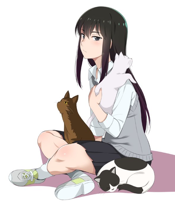 猫キャラとか猫コスとか描いた記憶ないなーと思ったけどダイレクト猫がいた 