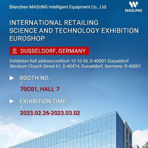 We are here to EuroShop 2023 Booth No.:70C01, Hall 7, Welcome your visit🤗