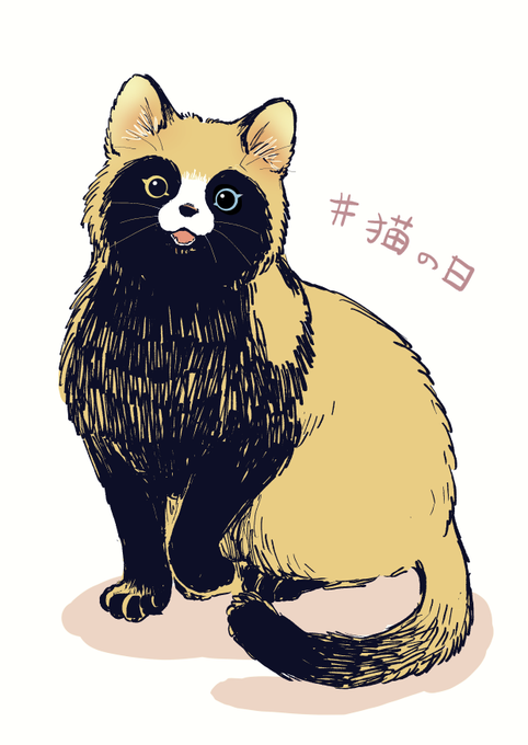 猫の日なのでこがね丸さんに化けていただきました。 