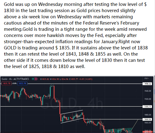 AaishaSheikh19's tweet photo. GOLD was up on Wednesday.Right now GOLD is trading around $ 1835.
For more content and analysis - 💯🤑✌
𝙒𝙚 𝙥𝙧𝙤𝙫𝙞𝙙𝙚 🔰
✅Ebook: Complete Forex Trading Guide + VIP daily signals and analysis + private chat! Feel free to DM
LINK https://t.co/RQF4M2GgRF
#xauusd #FOMC  #Fed https://t.co/9tgtCDCAlP