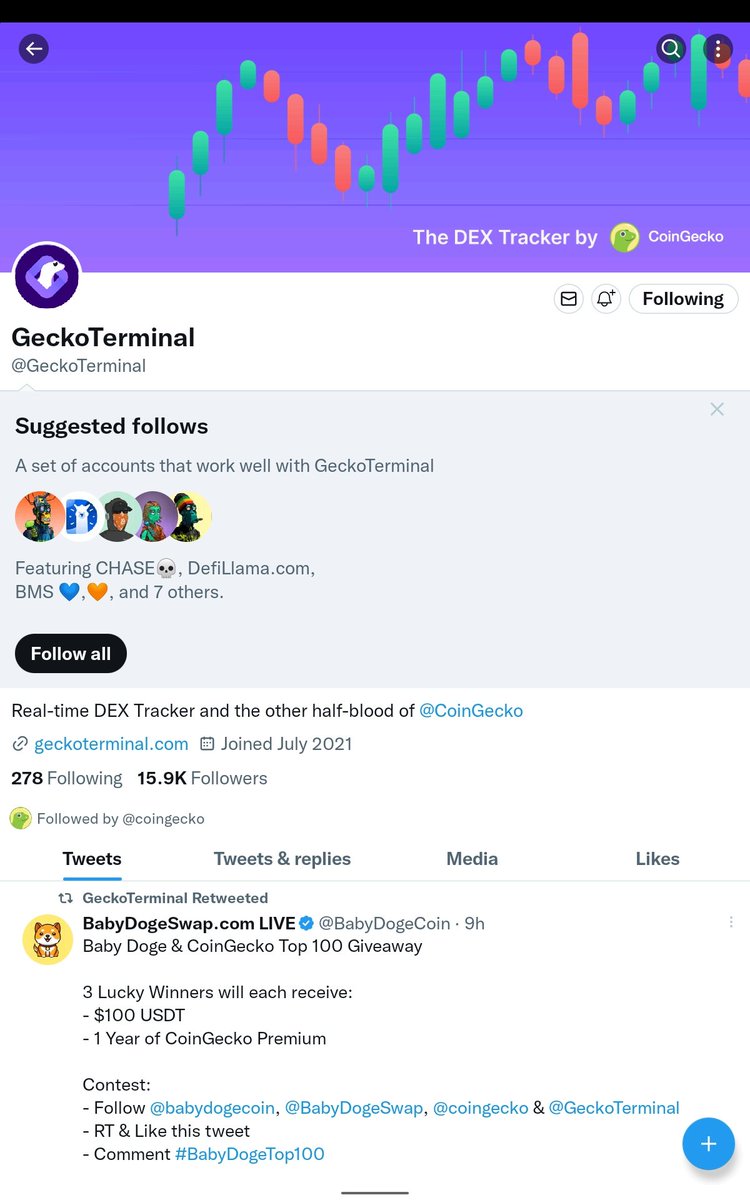 CryptoB31401830's tweet photo. @babydoge @BabyDogeSwap @coingecko @GeckoTerminal Done babydoge army @BabyDogeTop100 https://t.co/PEzY0qL5Gn