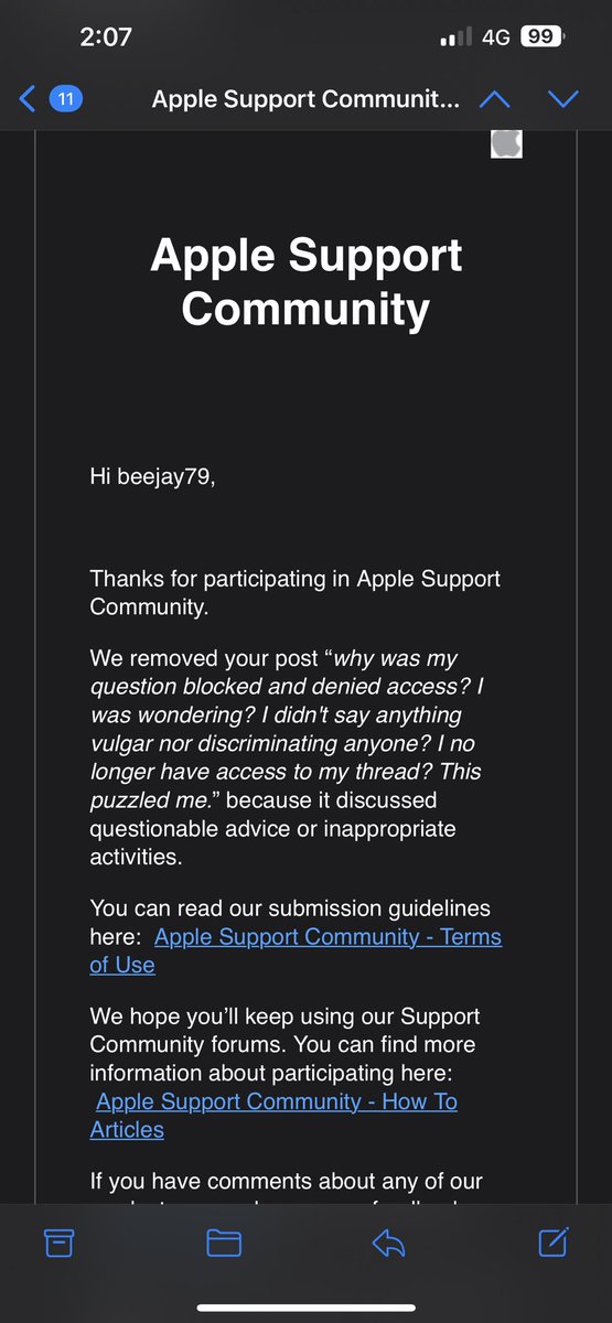 beejay_79's tweet photo. and again my thread was removed why @Apple why? https://t.co/losVqaBTPJ