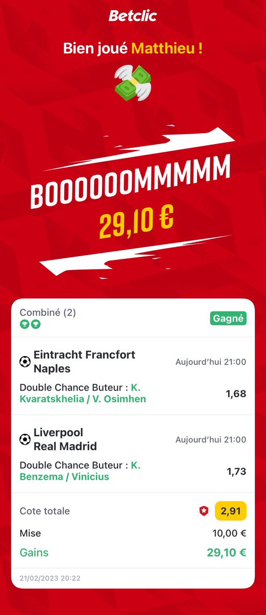 ElProfesorBDT's tweet photo. ⚽️🇪🇺 La @ChampionsLeague a tenu tous tes promesses hier soir et @LaTeamBDT n’a pas manqué l’occasion de se régaler ! #TeamParieur #LIVRMA #FRANAP https://t.co/CIcAsekij0