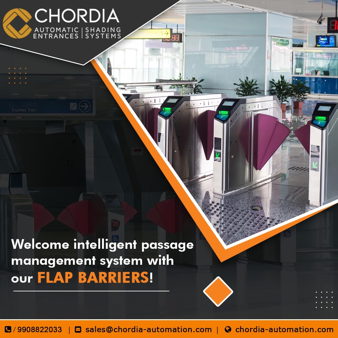Streamline your entryway with Chordia Automation's Flap Barriers - the perfect solution for secure and efficient access control.

For enquires visit @ chordia-automation.com

#ChordiaAutomation #FlapBarriers #AccessControl #SecuritySolution #EntranceManagement #Hyderabad