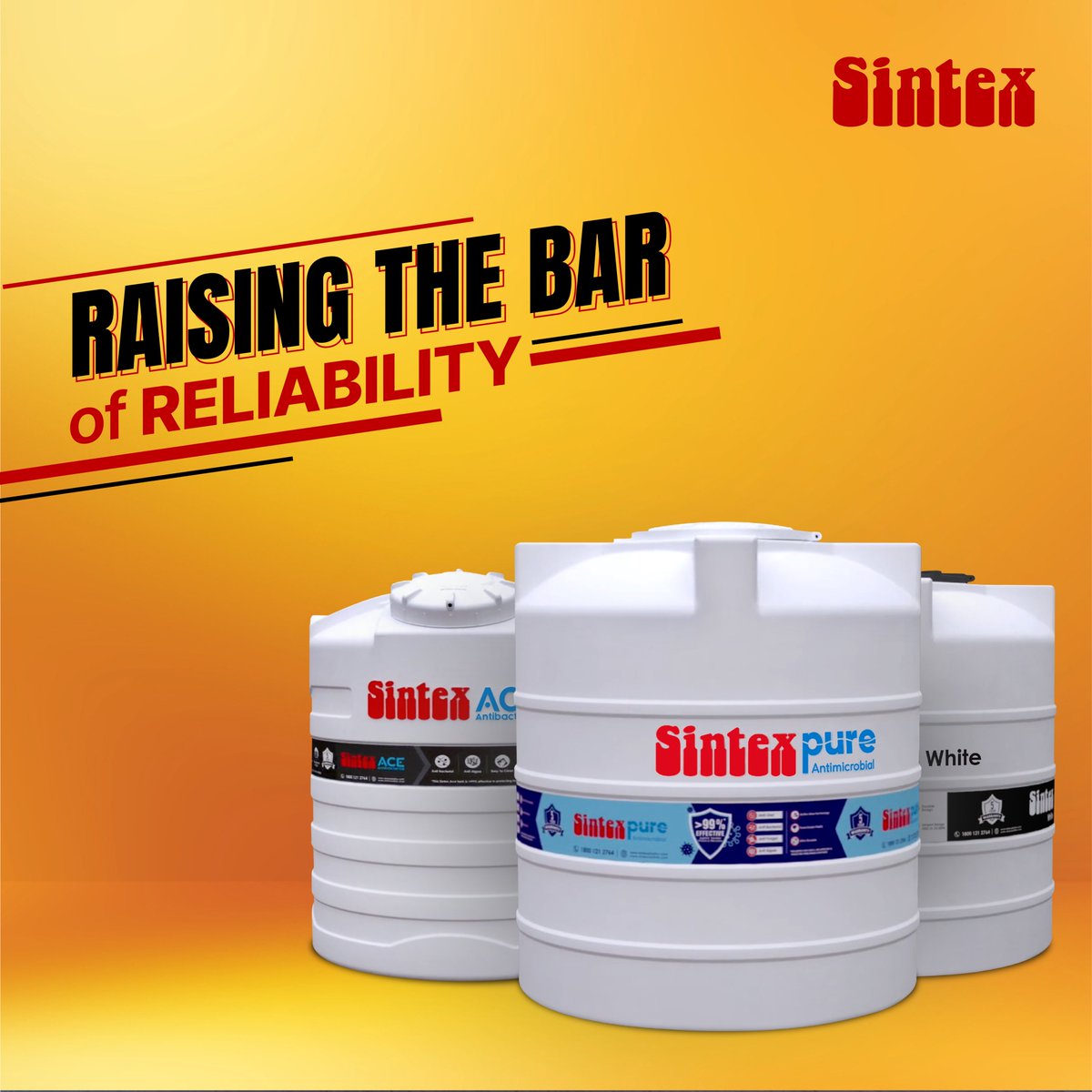 sintex_india's tweet image. Sintex tanks are the epitome of reliability when it comes to water storage solutions. With their superior design and high-quality materials, Sintex tanks provide a durable and long-lasting option for storing water.

#sintex #sintexplastics #sintexbapl #sintextanks