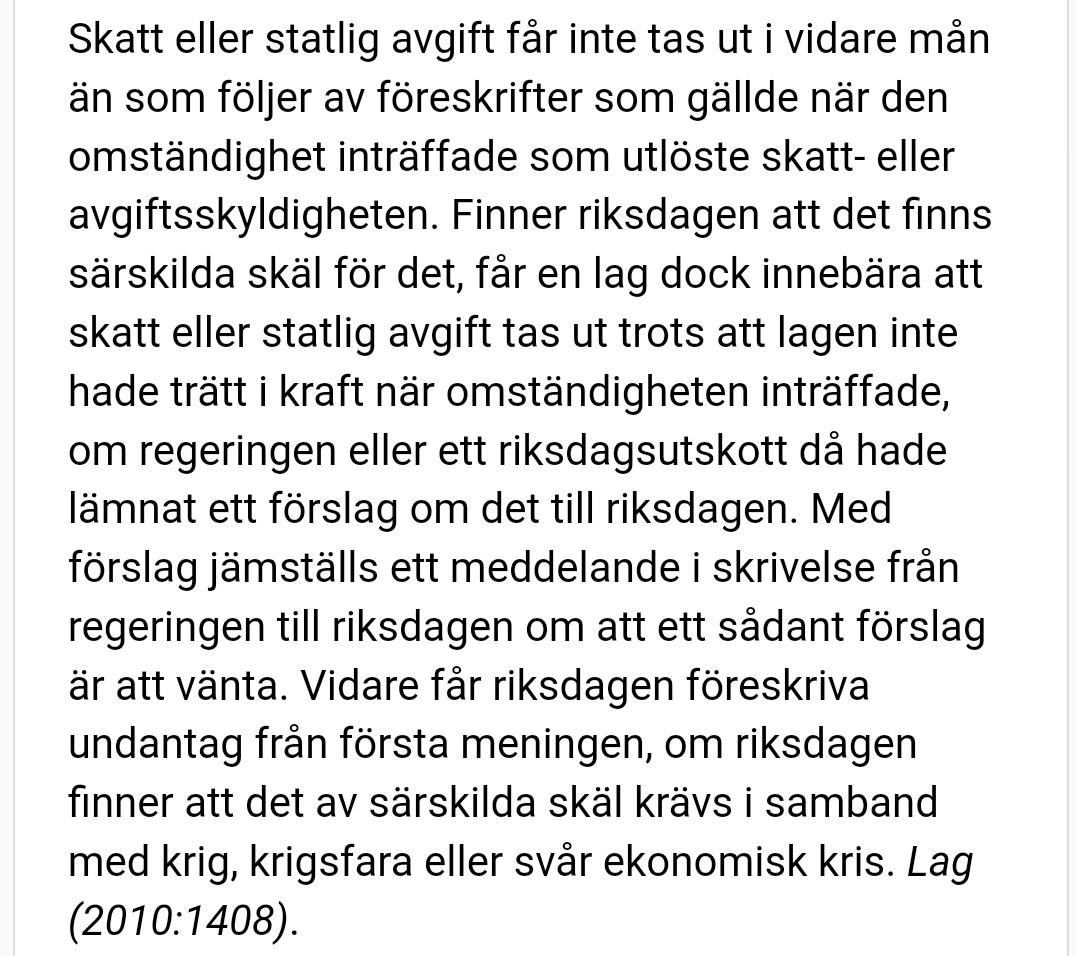 Martina Haggren on Twitter "Regeringsformen, 2 kap, 10§. N.b "Finner