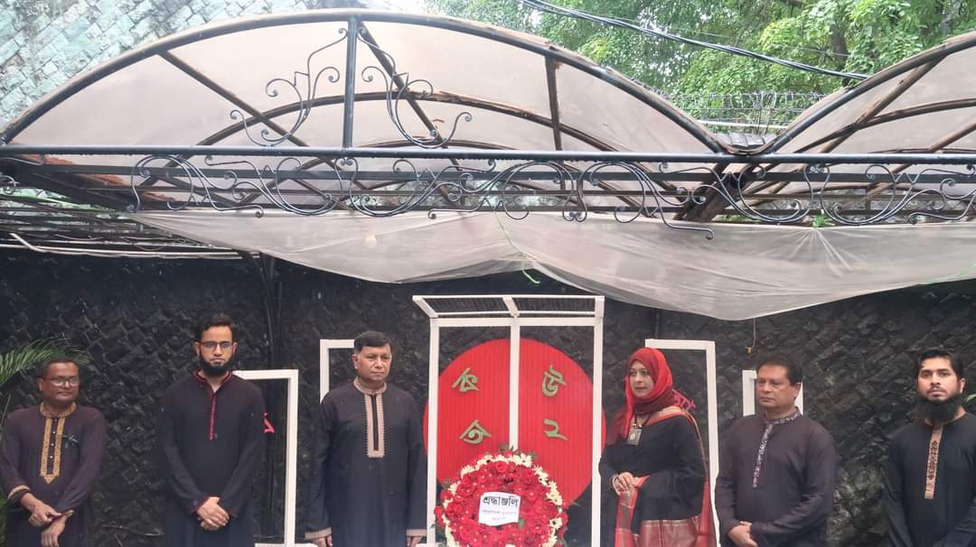MMostafizRahman's tweet photo. Paid tribute to the Martyrs of Bangla Language Movement during the observance of the International Mother Language Day (21 Feb 2023) at the Embassy of Bangladesh in Jakarta. https://t.co/G8STz24lfD