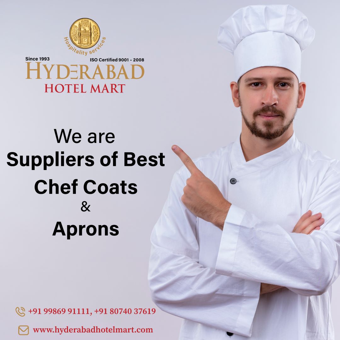 We are Suppliers of Best Chef Coats & Aprons #hyderabadhotelmart

Call now: +91 99869 91111, +91 80740 37619

Website: www.hyderabadhotelm

#aprons #apron #apronstyle #apronmasak #handmade #apronunik #apronbarista #apronsquad #workwear #aproncustom #apronbyrequest #apronlove