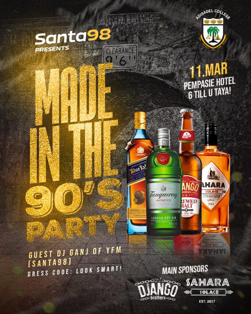 Adisco1998's tweet photo. Want to relive the 90's? You know where to be.
#AdiscoSpeechday2023
#Santa98
#AdisadelCollege https://t.co/6jxj9Yyc5r
