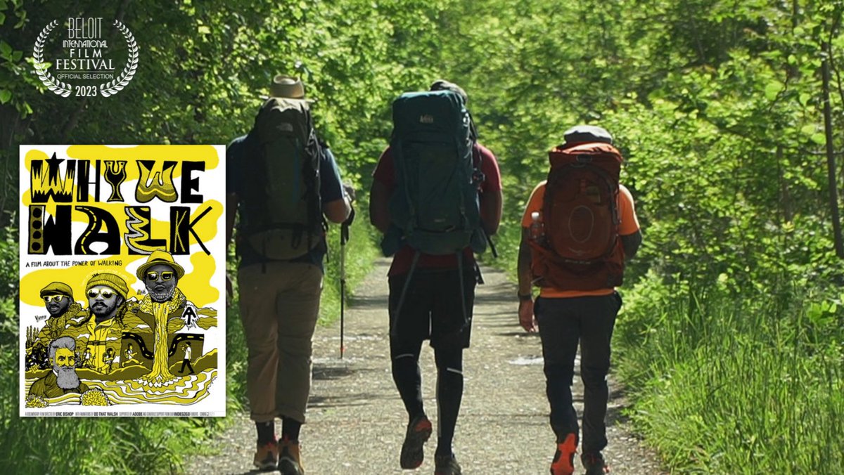 #BIFF2023 -   WHY WE WALK (<a href="/WhyWeWalkFilm/">Why We Walk</a> )  . Directed by Eric Bishop
Documentary Feature | Learn more and buy tickets at: beloitfilmfest.org/films/why-we-w…

 #documentary #DocumentaryFilm #BIFF #FilmFestival  #independentfilm #BeloitFilmFest #filmscreenings #UrbanHiking #WhyWeWalk