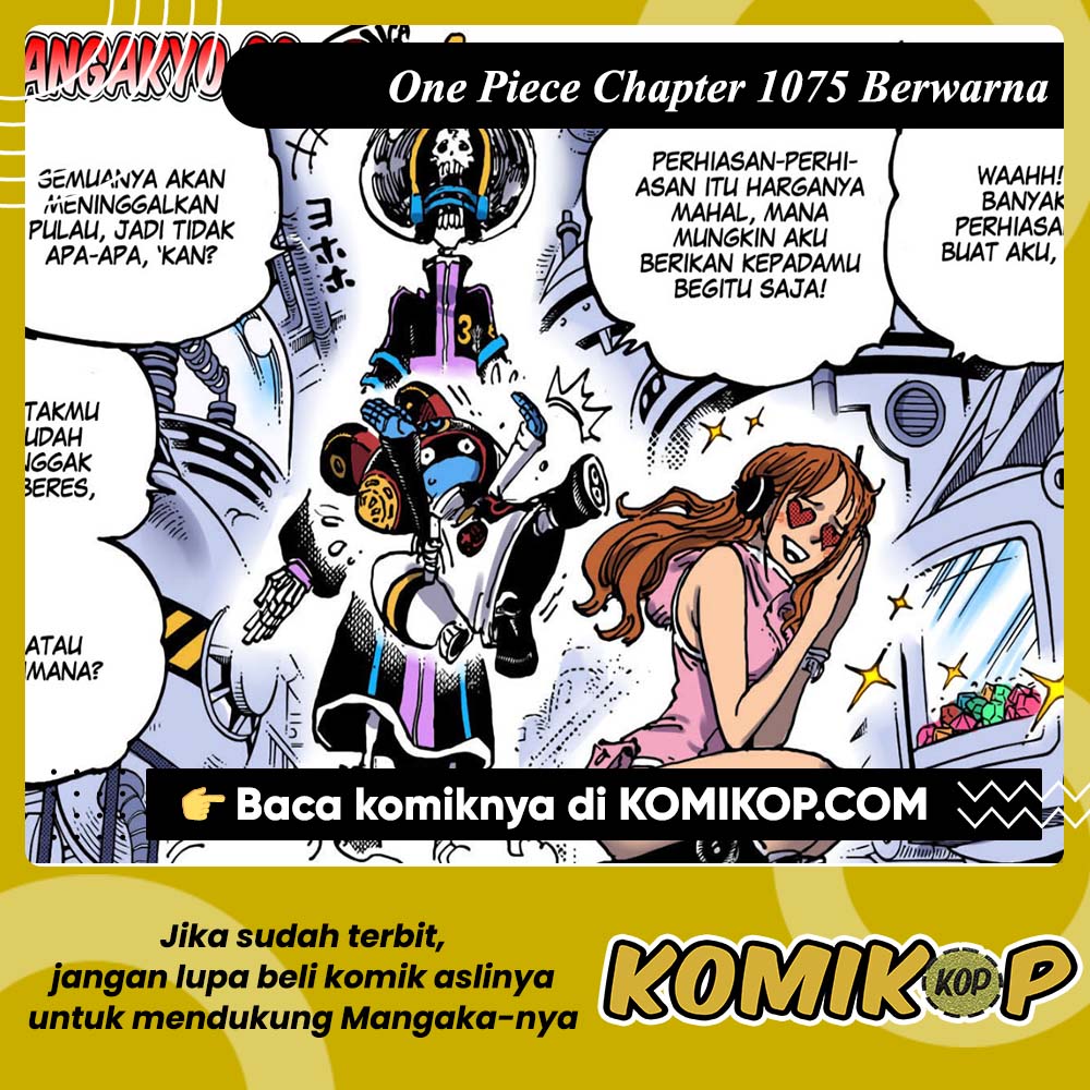 komikop_id's tweet photo. One Piece Chapter 1075 Berwarna Bahasa Indonesia sudah tersedia di Komikop dot id

#OnePiece1075 #OnePiece1076 #komikop #samehadaku #manga https://t.co/9VooorSKvR