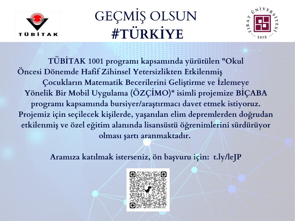ozcimo1001's tweet photo. TÜBİTAK BİÇABA programı kapsamında okul öncesi özel eğitim öğrencileri için mobil uygulama geliştirme konusundaki 1001 projemizde çalışmak üzere ÖZEL EĞİTİM alanında 1 yüksek lisans, 1 doktora öğrencisi araştırmacı arıyoruz. İlgilenenlerin başvuru yapması önemle rica olunur. https://t.co/mHDCzUjgrr