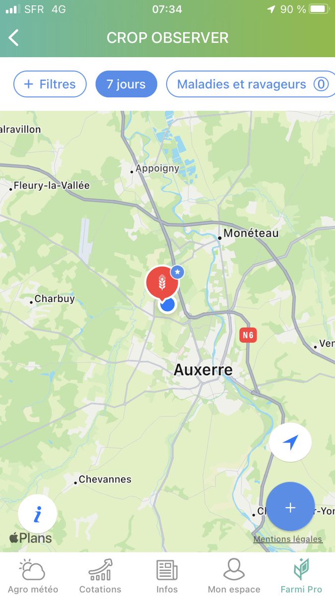 OlivierCOSTE2's tweet photo. Je profite @BONNIN1402 ce matin de ces quelques 💧,pour faire mon #CropObserver #Farmi #Orge. https://t.co/uApL3M18j4