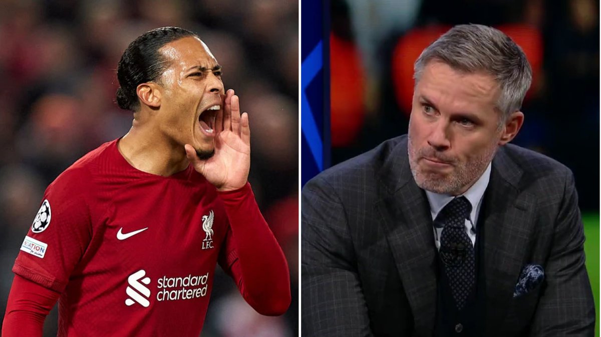 FootballTalkHQ's tweet photo. 🗣️"Virgil van Dijk said I wouldn't get in that back four a few months ago. I think I'd take his place at the moment" #LFC 

-Jamie Carragher https://t.co/amRUc1l7Zd
