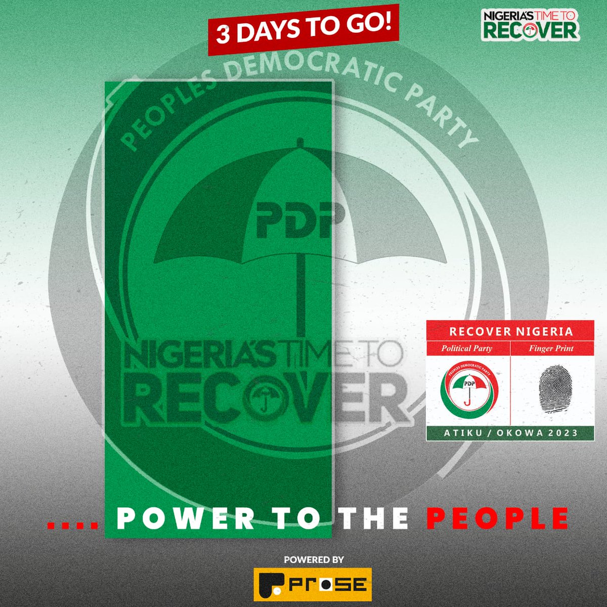 prn_narrative's tweet photo. It's 3 days to recover our dear nation. Nigeria will be greater again with Atiku. https://t.co/axkcoqjZmA