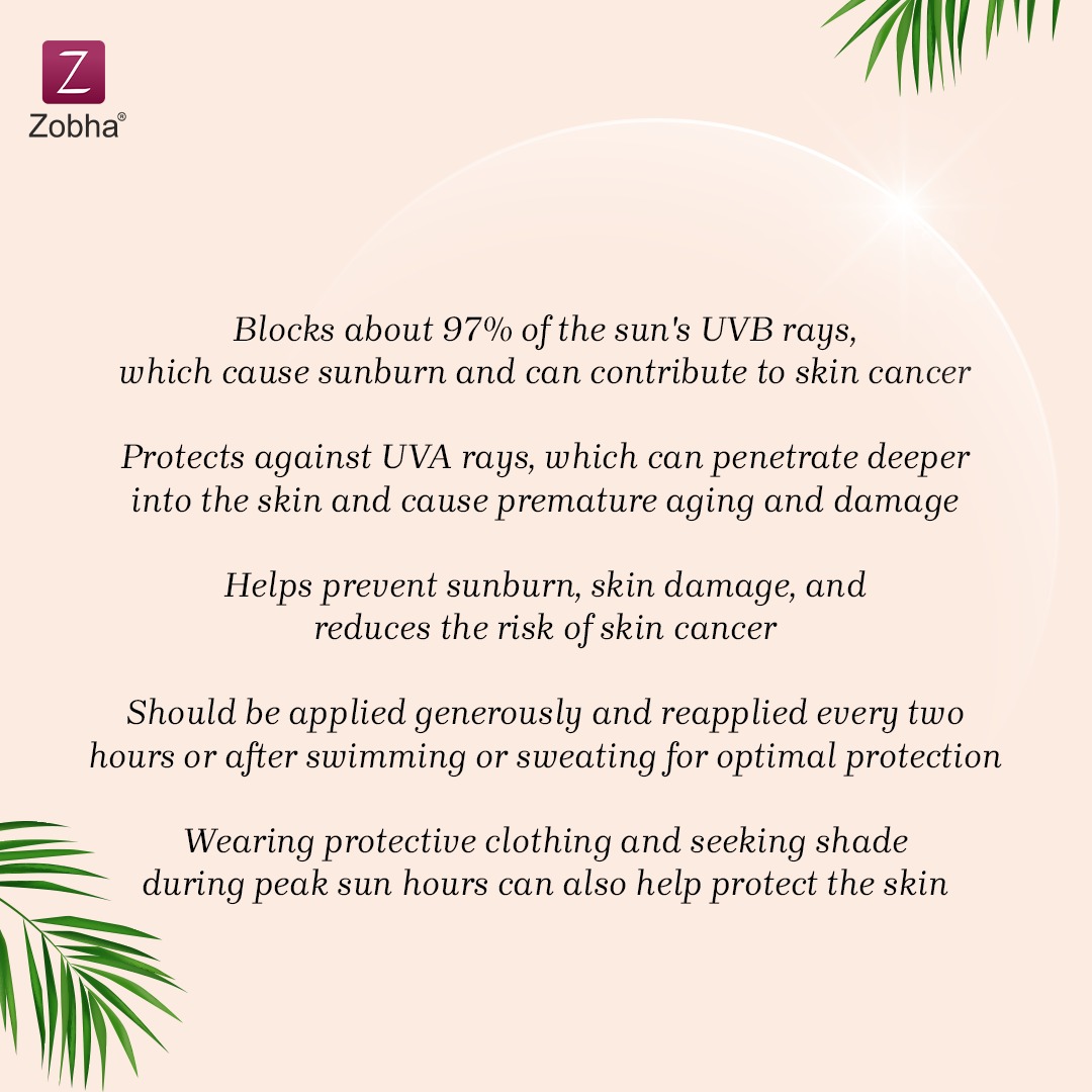 Sun's out, pun's out! 😎 Did you know that sunscreen is not just a seasonal thing? 
Buy Now: bit.ly/3C31XVz

#Zobha #SunScreen #SunLotion #30SPF #SkincareFact #SkinFact #SkinCareTip
#SunscreenSaves #SunSmart #SunscreenSeason #SPFGameStrong #BeachVibes #SunKissedSkin