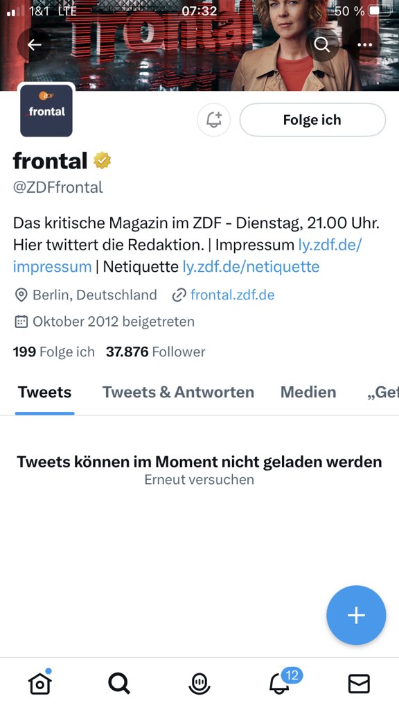 Der Account von @ZDFfrontal wurde von Twitter gesperrt. Nachdem das Magazin über #putin und verschleppte Kinder aus der Ukraine berichtet hat.