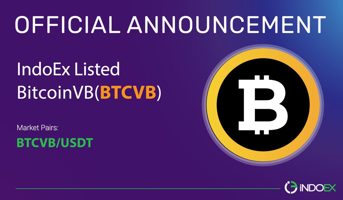 Indoex_LTD's tweet image. BitcoinVB (BTCVB)
Listing on indoex
indoex.io/trade/BTCVB_US…
Website: bitcoinvb.io
twitter: 
TG: t.me/bitcoinvboffic…
Visit: indoex.io
Follow us on:t.me/indoexofficial
@bitcoinvb