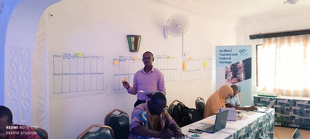 GoBlueKenya's tweet photo. 1 of 2: Tana River @county004 Go Blue TCH Grantees present their now well defined projects' Problems' Statements after applying the Theory of Change successfully. @camoes_ip @EUinKenya @JumuiyaBloc @KilifiCountyGov @lamu_county @KAWTourism @Min_TourismKE @TPF_tourismKE https://t.co/qtEjfB3gUX