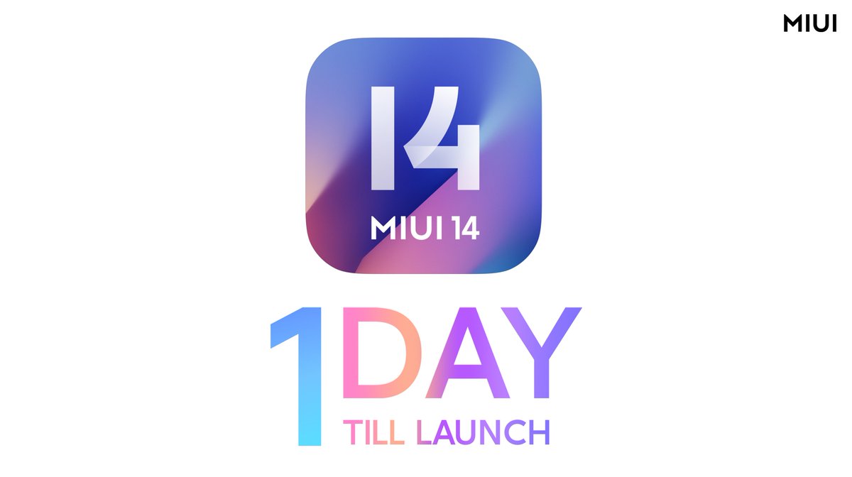 mifansindonesia's tweet photo. 📣Only one day left! 
See you tomorrow!🥳
#MIUI14launch  #Xiaomi13series https://t.co/8m0QwXptN9 by MBot