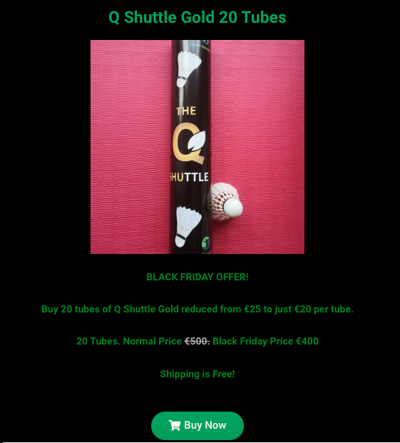 badminton_my's tweet photo. Fresh Q Shuttle Gold Stock Now Available - https://t.co/IqTkriBskp https://t.co/3NsbajXurf
