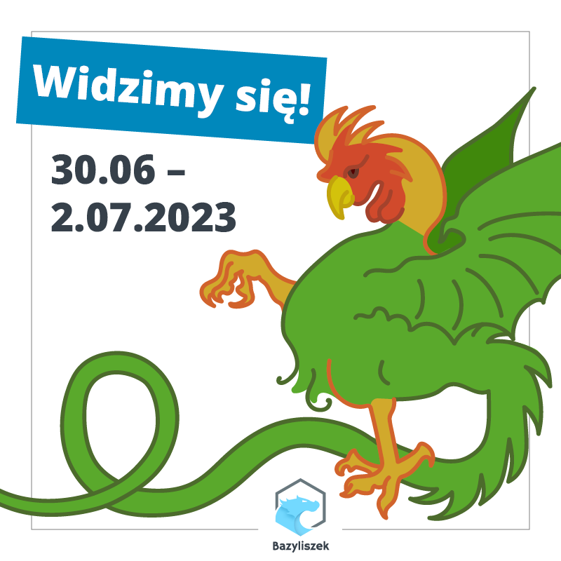 Zimno wszędzie, głucho wszędzie, coś nadjeżdża w wielkim pędzie!
Czy to ptak? Czy to samolot? Nie! To Bazyliszek!
Zapiszcie datę i szykujcie lusterka. Więcej szczegółów wkrótce!